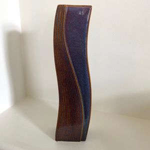 Blue/Purple Vase with Orange Detailing